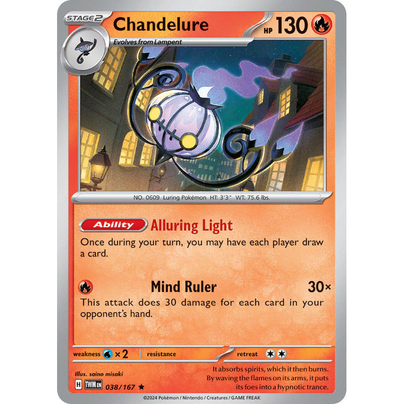 Pokémon Tcg: Twilight Masq - 038/167 - Chandelure