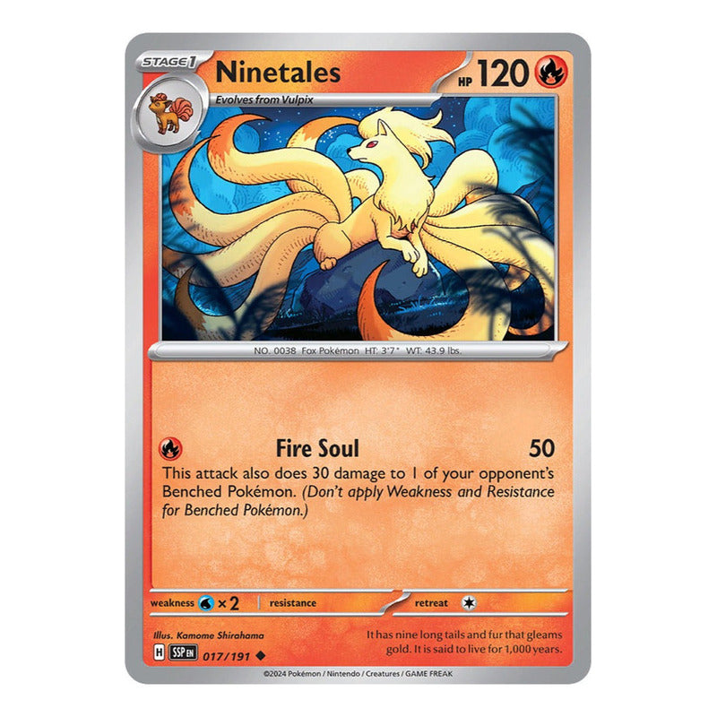 Pokémon Tcg: Surging Sparks - 017/191 - Ninetales