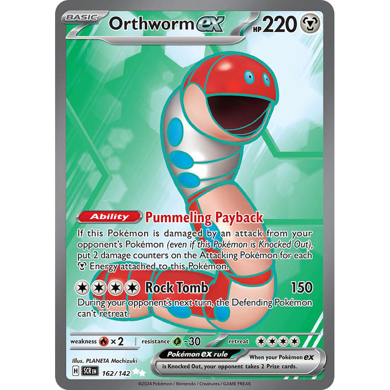 Pokémon Tcg: Stellar Crown - 162/142 - Orthworm Ex