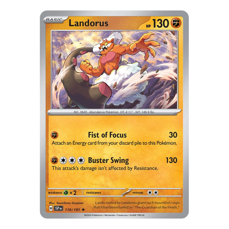 Pokémon Tcg: Surging Sparks - 110/191 - Landorus [reverse]