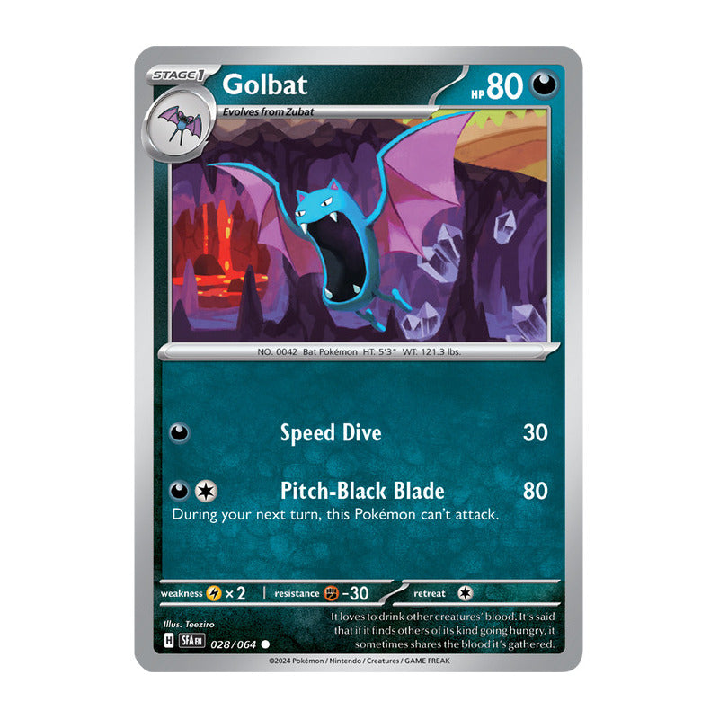 Pokémon Tcg: Shrouded Fab - 028/064 - Golbat