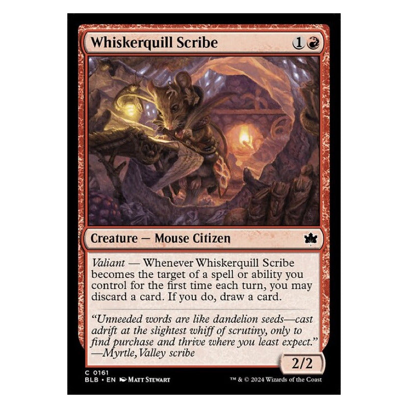 Mtg: Bloomburrow - 161 - Whiskerquill Scribe [foil]