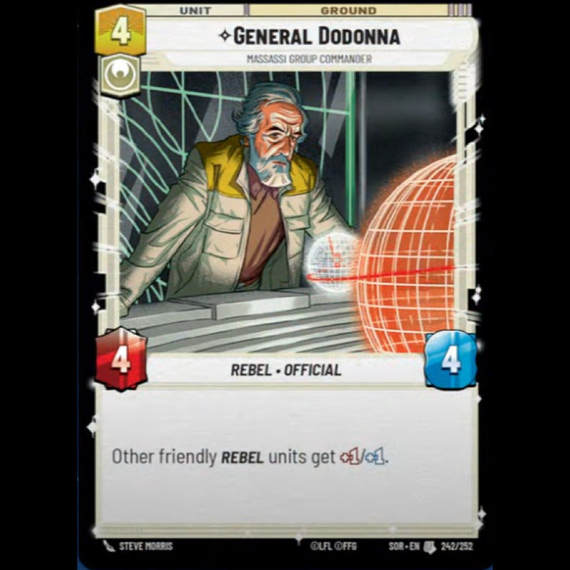 Star Wars Tcg: Sor - 242/268 - General Dodonna [foil]