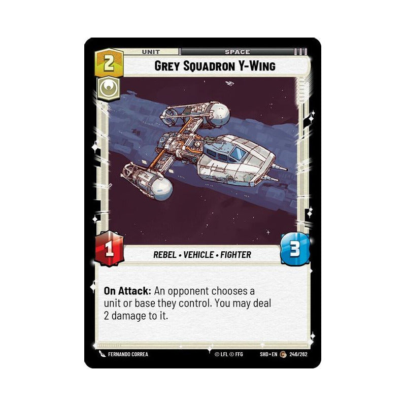 Star Wars Tcg: Sotg - 246/262 - Grey Squadron Y-wing [foil]