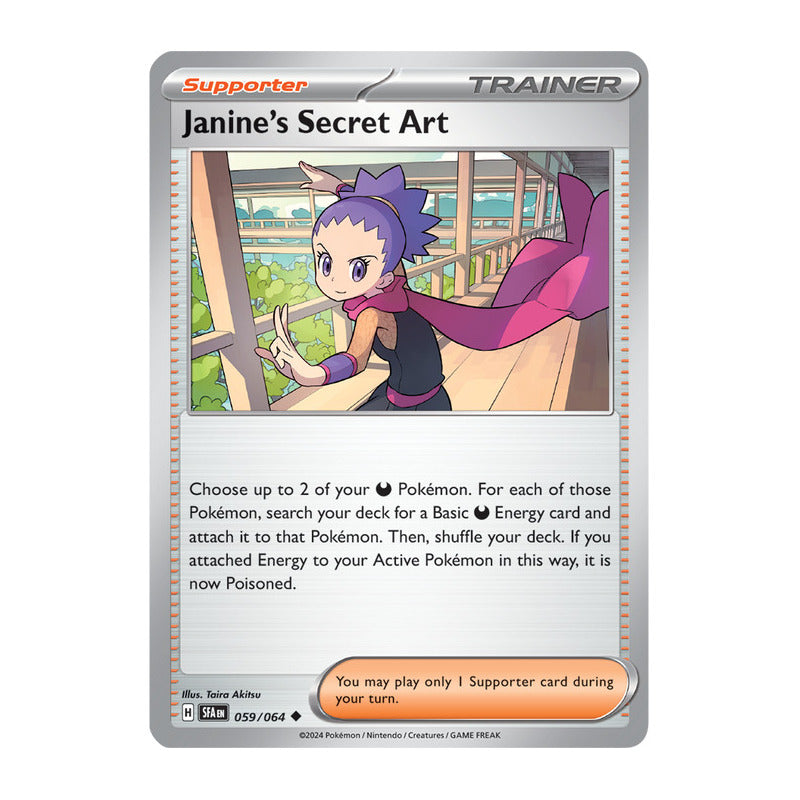 Pokémon Tcg: Shrouded Fab - 059/064 - Janine's Secret Art