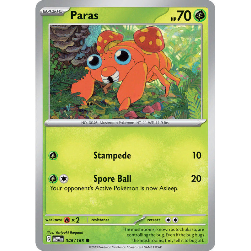 Pokémon Tcg: 151 - 046/165 - Paras