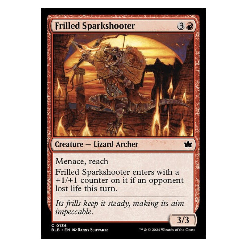 Mtg: Bloomburrow - 136 - Frilled Sparkshooter [foil]