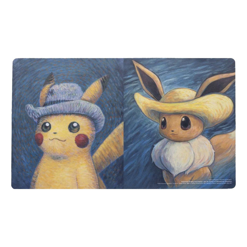 Pikachu & Eevee Van Goh - Pokemon Center - Playmat Tcg