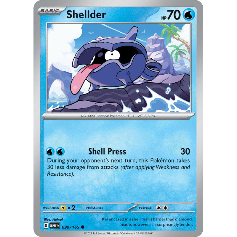 Pokémon Tcg: 151 - 090/165 - Shellder