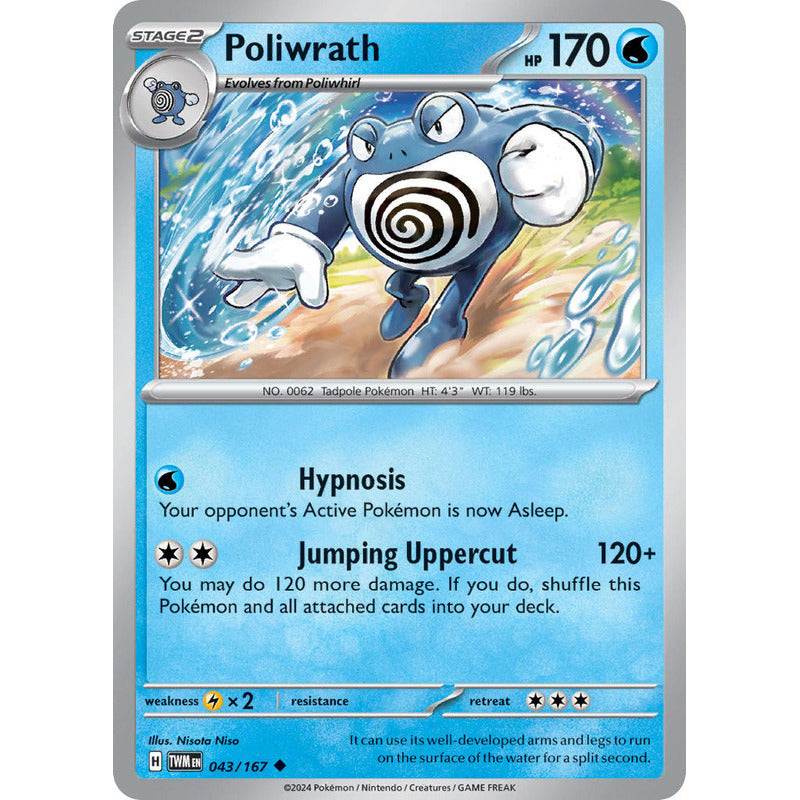 Pokémon Tcg: Twilight Masq - 043/167 - Poliwrath [reverse]