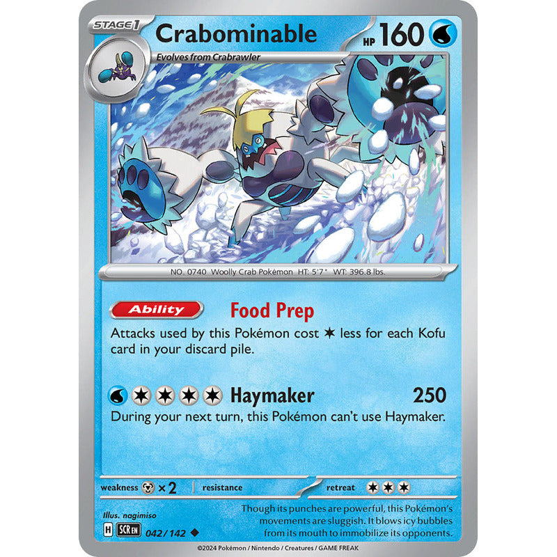 Pokémon Tcg: Stellar Crown - 042/142 - Crabominabl [reverse]