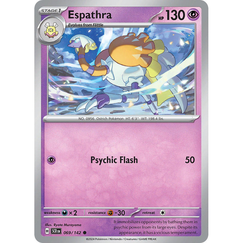 Pokémon Tcg: Stellar Crown - 069/142 - Espathra [reverse]