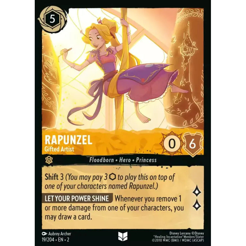 Lorcana: Rotf - 019/216 - Rapunzel - Gifted Artist