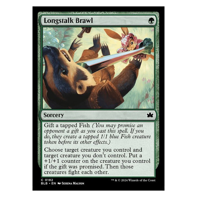 Mtg: Bloomburrow - 182 - Longstalk Brawl [foil]