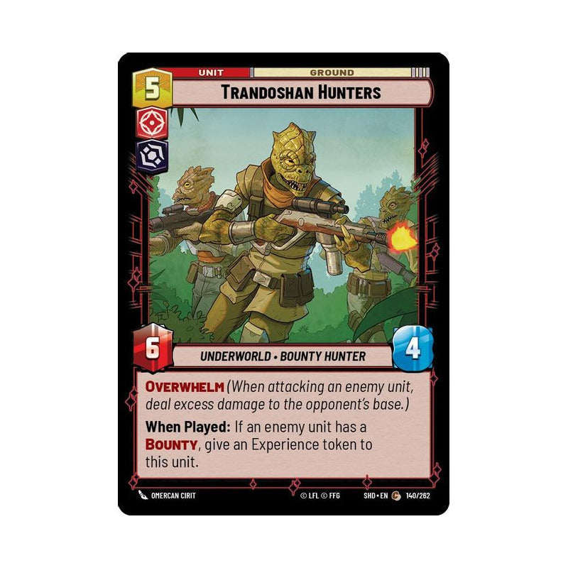 Star Wars Tcg: Sotg - 140/262 - Trandoshan Hunters [foil]