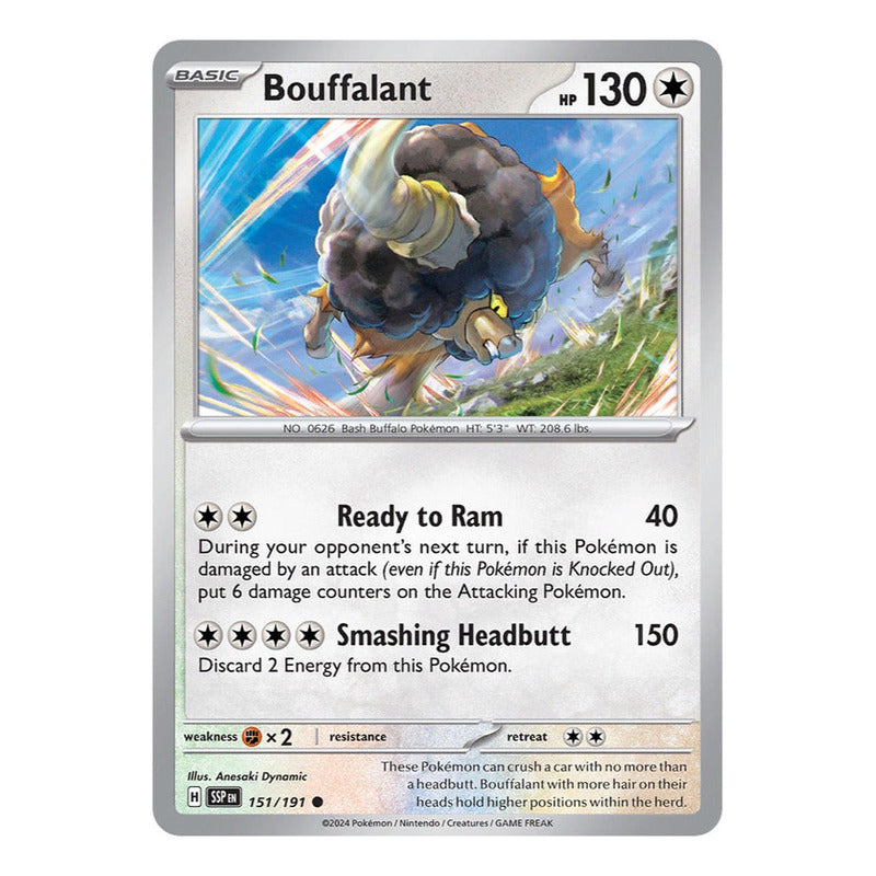 Pokémon Tcg: Surging Sparks - 151/191 - Bouffalant