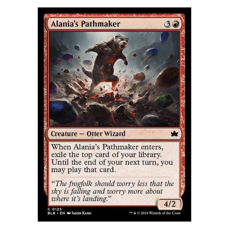 Mtg: Bloomburrow - 123 - Alania's Pathmaker [foil]