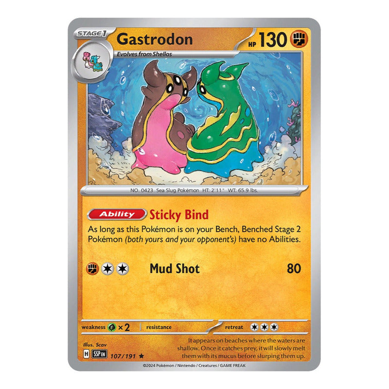 Pokémon Tcg: Surging Sparks - 107/191 - Gastrodon (holo)