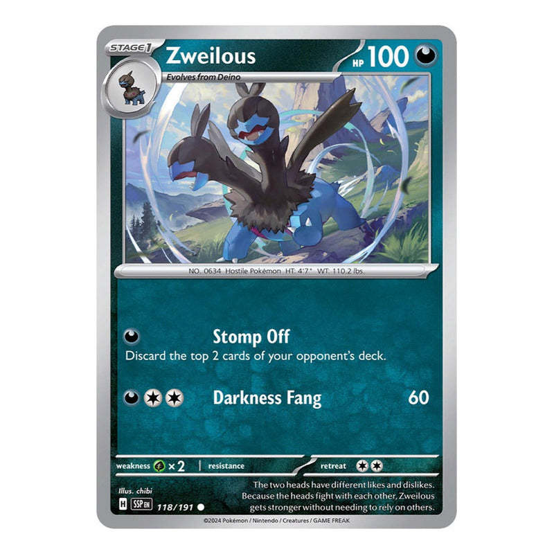 Pokémon Tcg: Surging Sparks - 118/191 - Zweilous