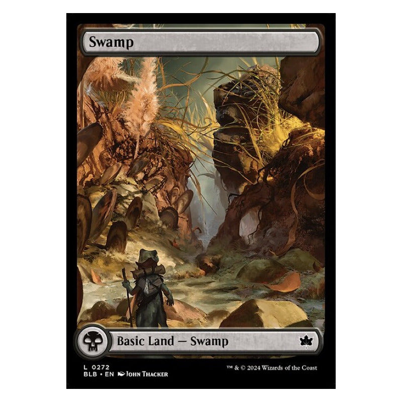 Mtg: Bloomburrow - 272 - Swamp [foil]