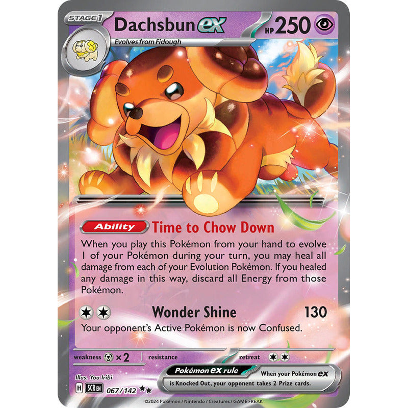 Pokémon Tcg: Stellar Crown - 067/142 - Dachsbun Ex