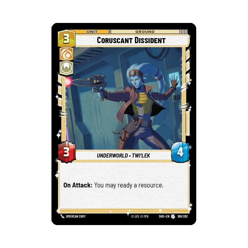 Star Wars Tcg: Sotg - 199/262 - Coruscant Dissident [foil]