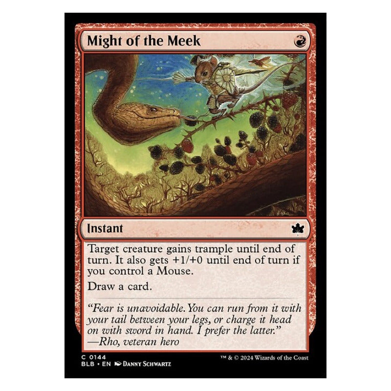 Mtg: Bloomburrow - 144 - Might Of The Meek [foil]