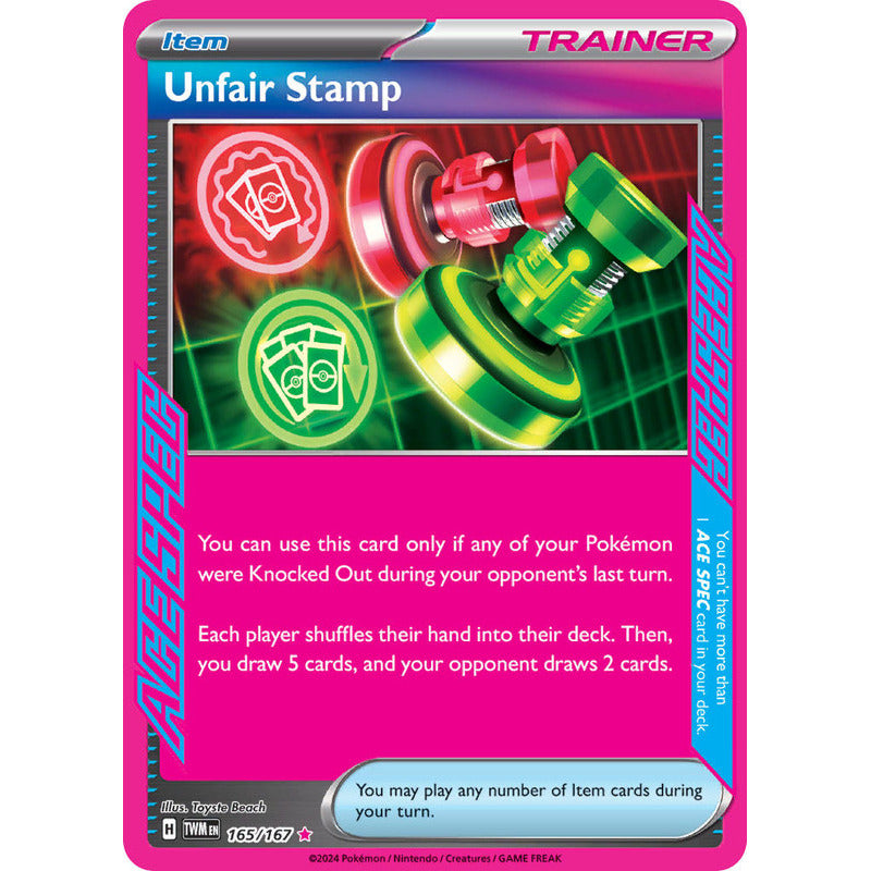 Pokémon Tcg: Twilight Masq - 165/167 - Unfair Stamp