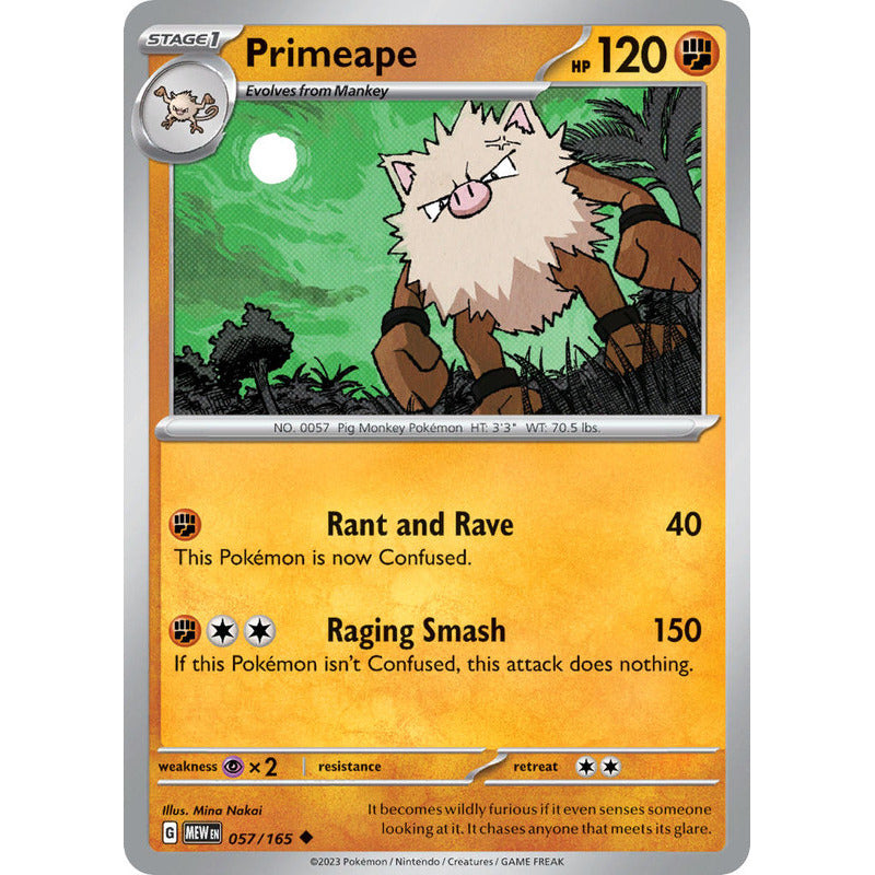 Pokémon Tcg: 151 - 057/165 - Primeape