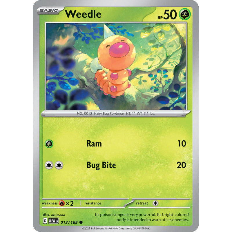 Pokémon Tcg: 151 - 013/165 - Weedle