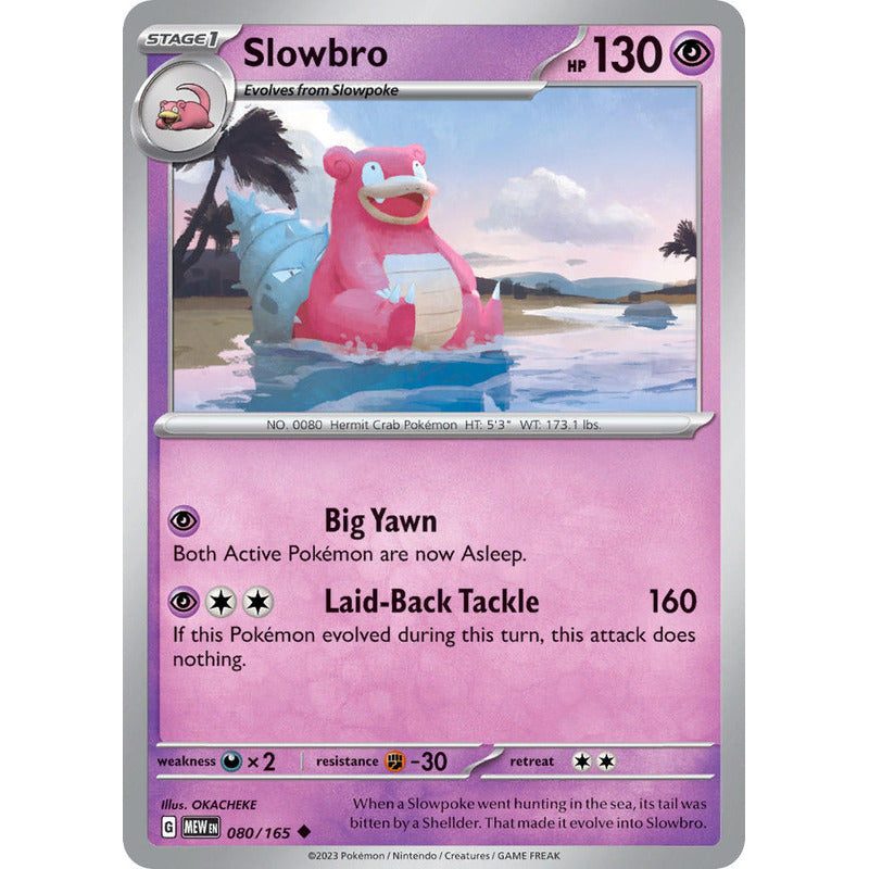 Pokémon Tcg: 151 - 080/165 - Slowbro [reverse]