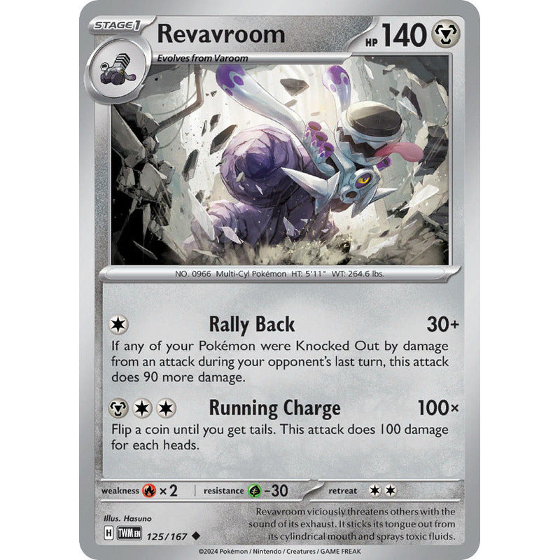 Pokémon Tcg: Twilight Masq - 125/167 - Revavroom