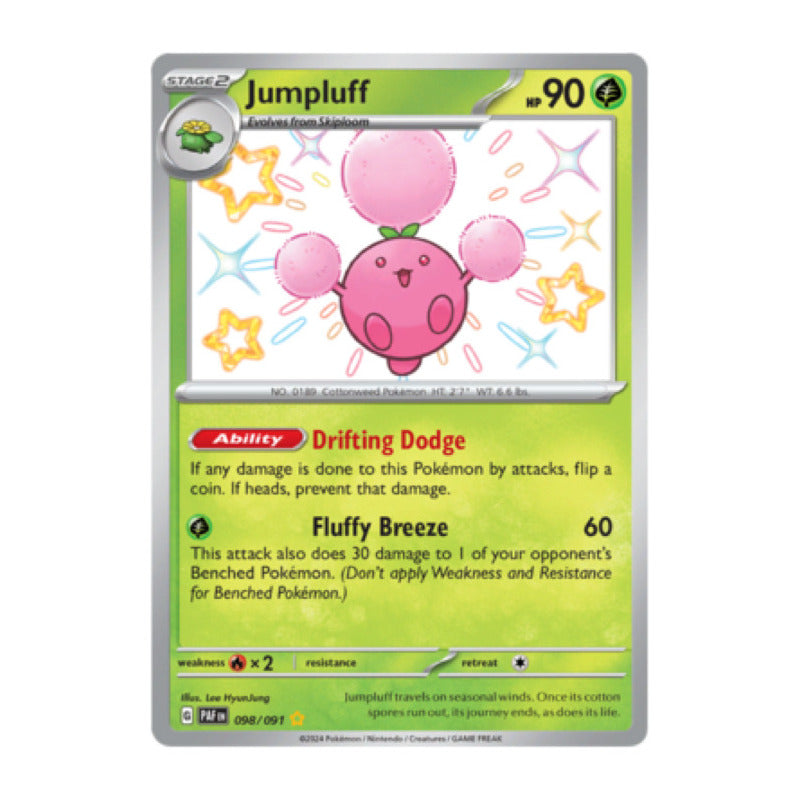 Paldean Fates - 098/091 - Jumpluff (shiny)