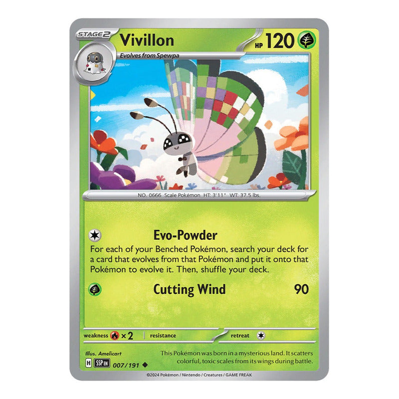 Pokémon Tcg: Surging Sparks - 007/191 - Vivillon