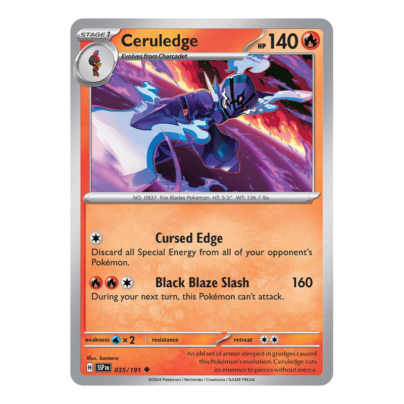 Pokémon Tcg: Surging Sparks - 035/191 - Ceruledge [reverse]