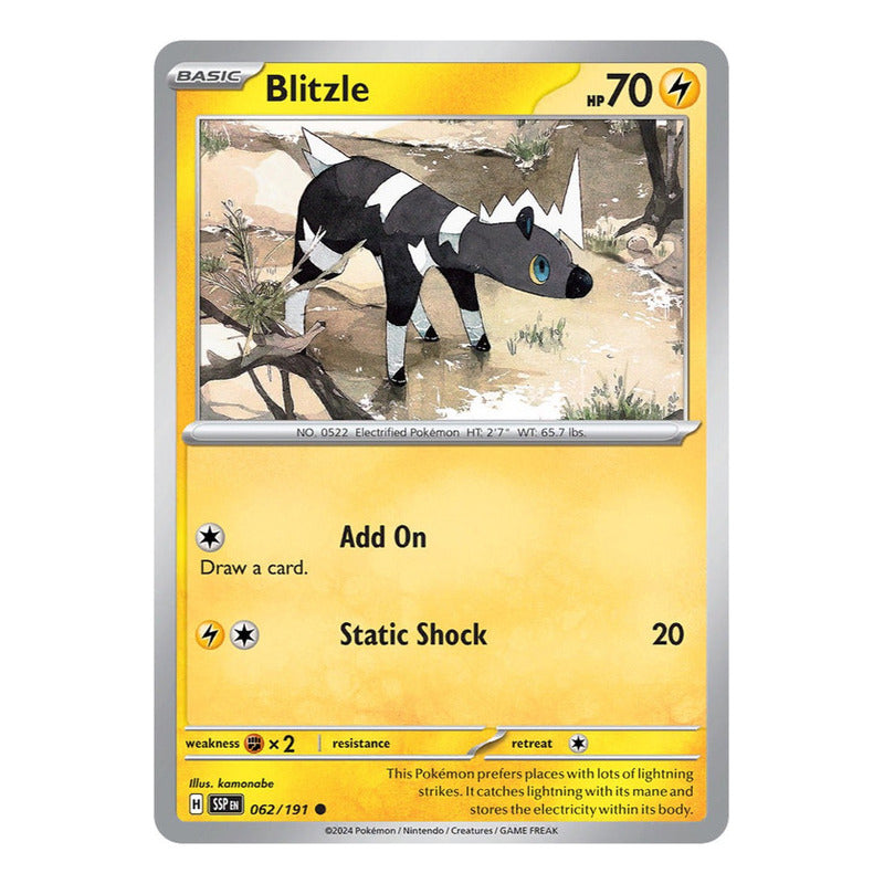 Pokémon Tcg: Surging Sparks - 062/191 - Blitzle