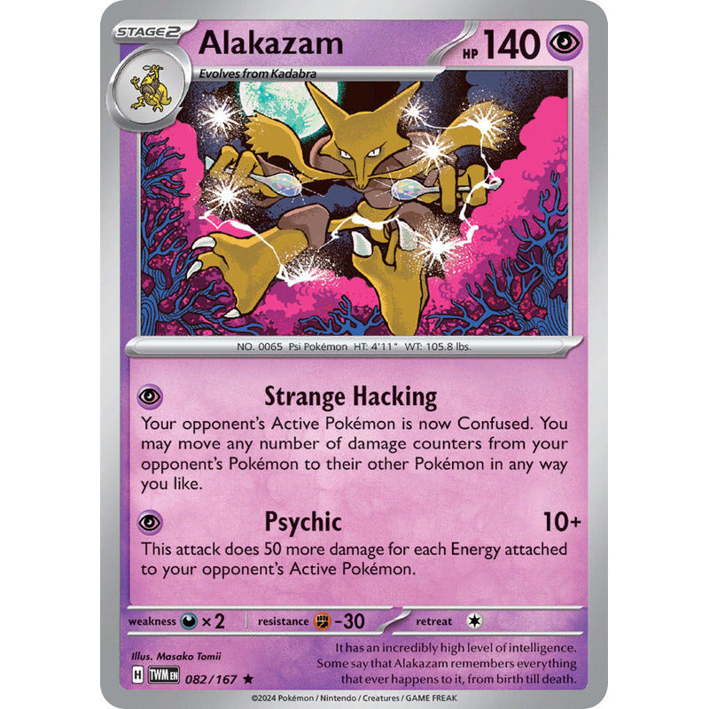 Pokémon Tcg: Twilight Masq - 082/167 - Alakazam [holo]