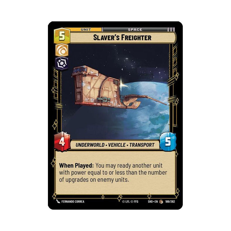 Star Wars Tcg: Sotg - 189/262 - Slaver's Freighter [foil]