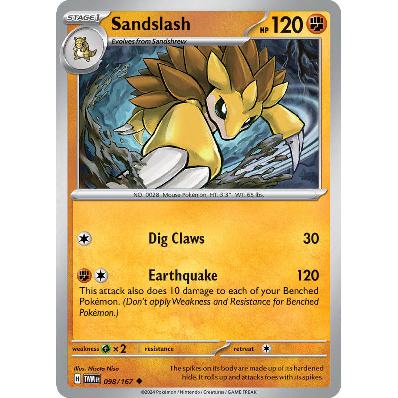 Pokémon Tcg: Twilight Masq - 098/167 - Sandslash