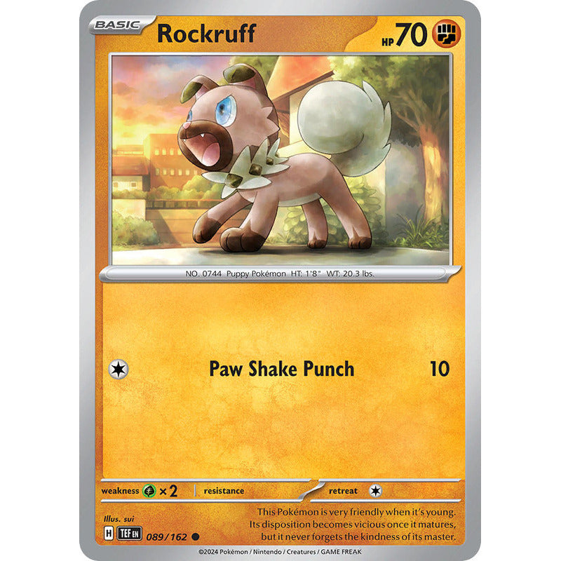 Temporal Forces - 089/162 - Rockruff (reverse)