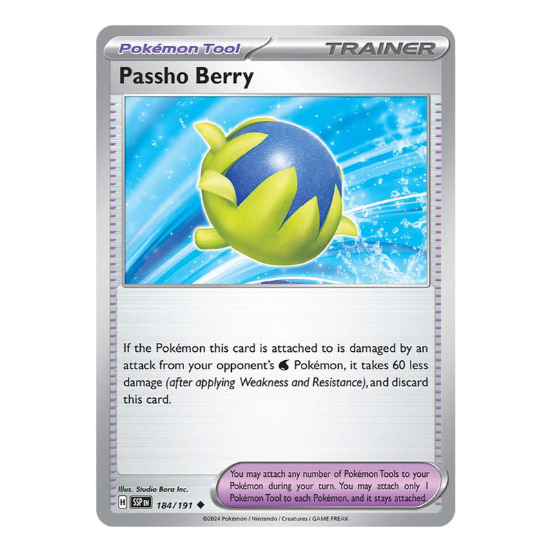 Pokémon Tcg: Surging Sparks - 184/191 - Passho Berry