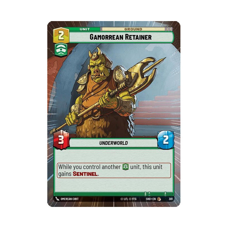 Star Wars Tcg: Sotg - 381 - Gamorrean Reta [hyperspace Foil]