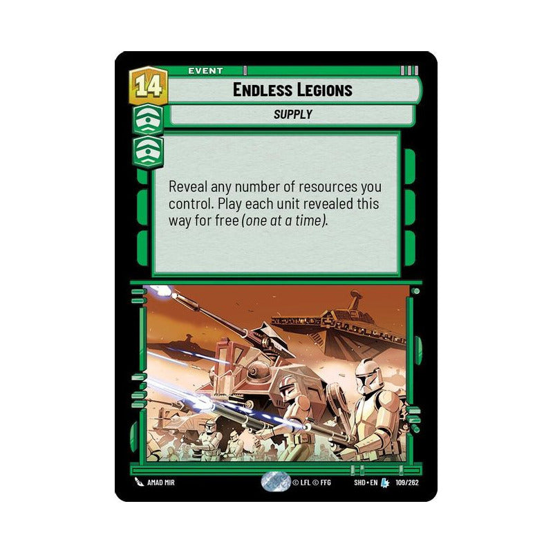 Star Wars Tcg: Sotg - 109/262 - Endless Legions (l) [foil]