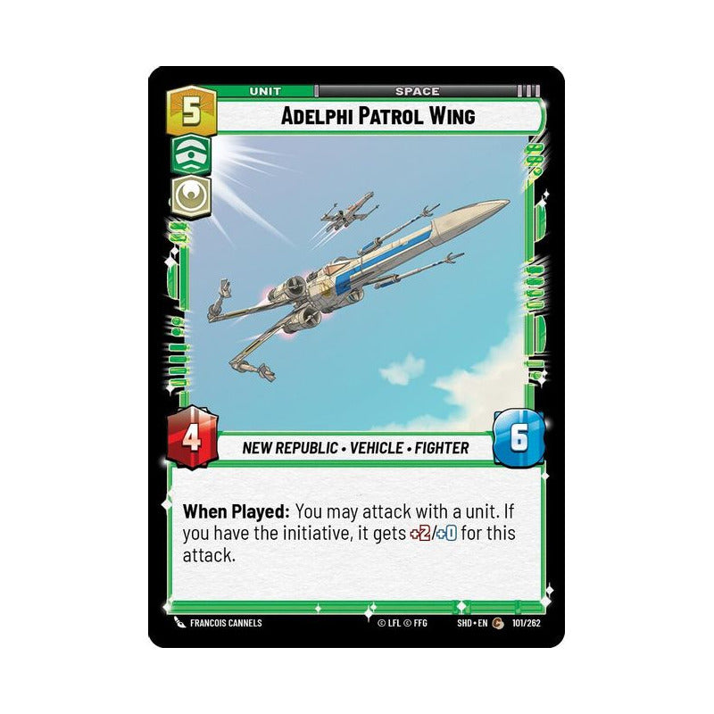 Star Wars Tcg: Sotg - 101/262 - Adelphi Patrol Wing [foil]