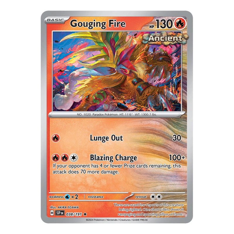 Pokémon Tcg: Surging Sparks - 038/191 - Gouging Fi [reverse]