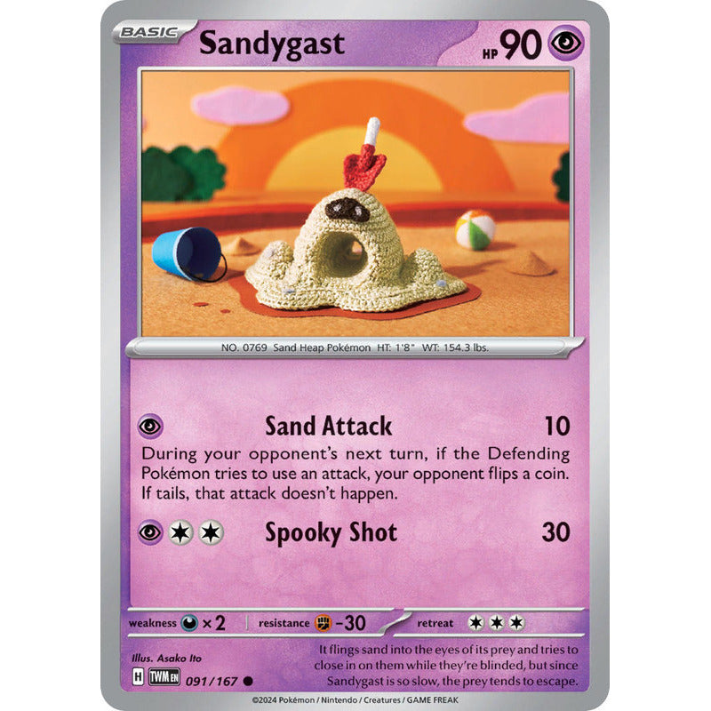 Pokémon Tcg: Twilight Masq - 091/167 - Sandygast