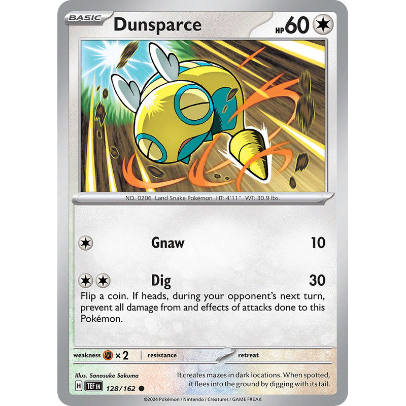 Temporal Forces - 128/162 - Dunsparce (reverse)