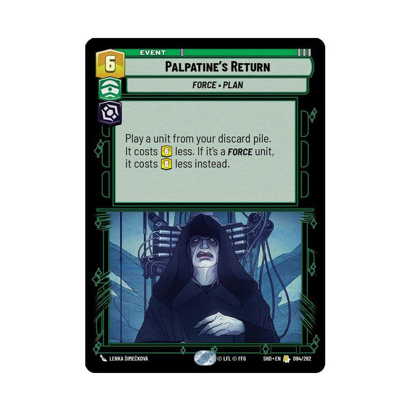 Star Wars Tcg: Sotg - 094/262 - Palpatine's Retur (r) [foil]