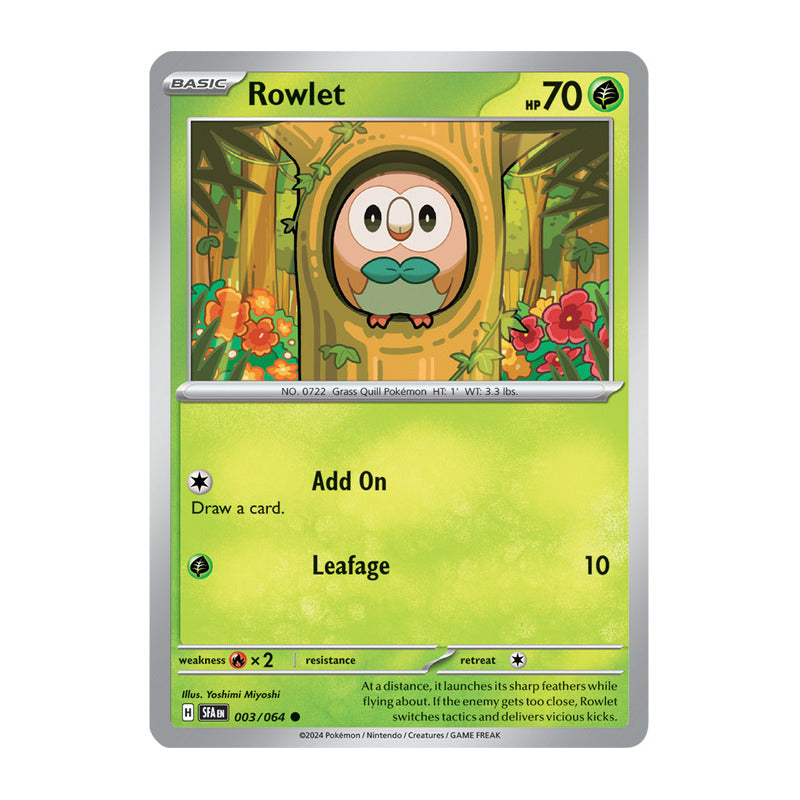 Pokémon Tcg: Shrouded Fab - 003/064 - Rowlet