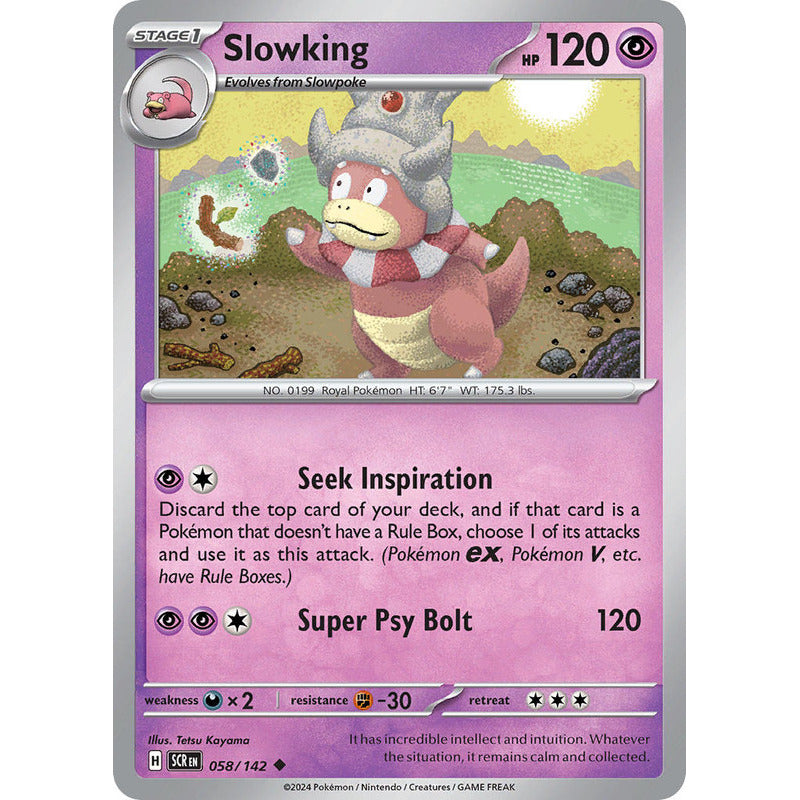 Pokémon Tcg: Stellar Crown - 058/142 - Slowking [reverse]